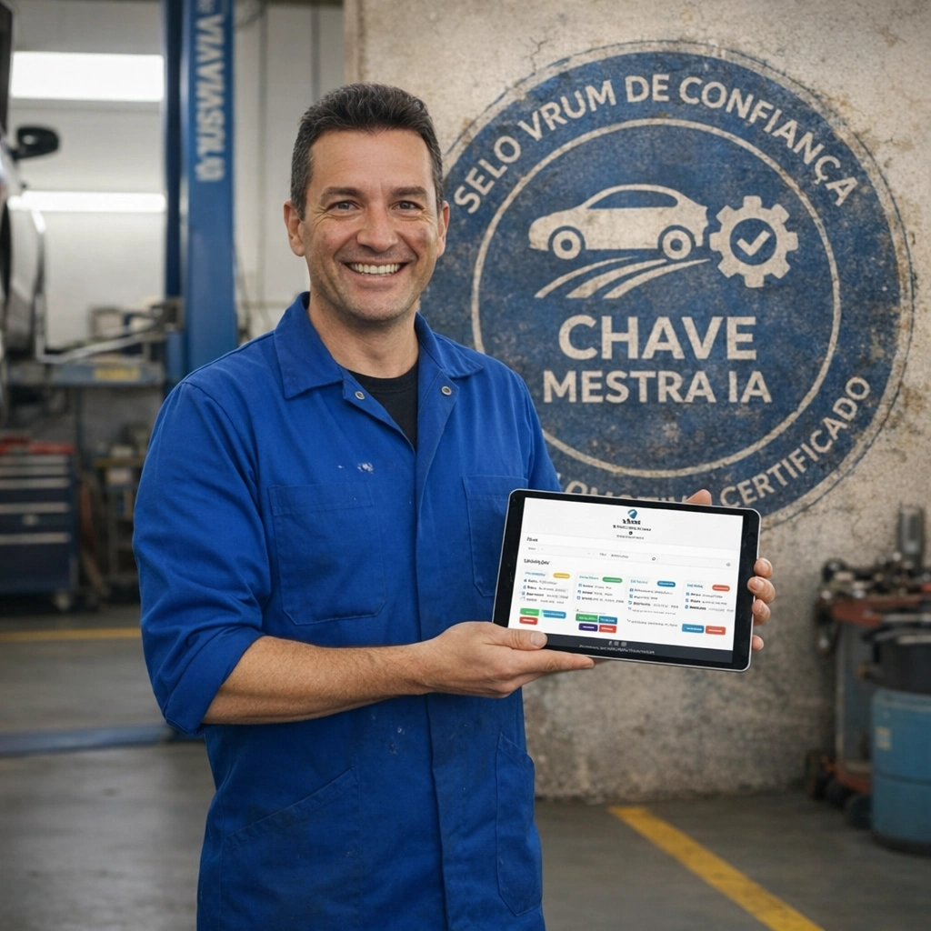 Selo do aplicativo VRUM para orçamento de motoristas